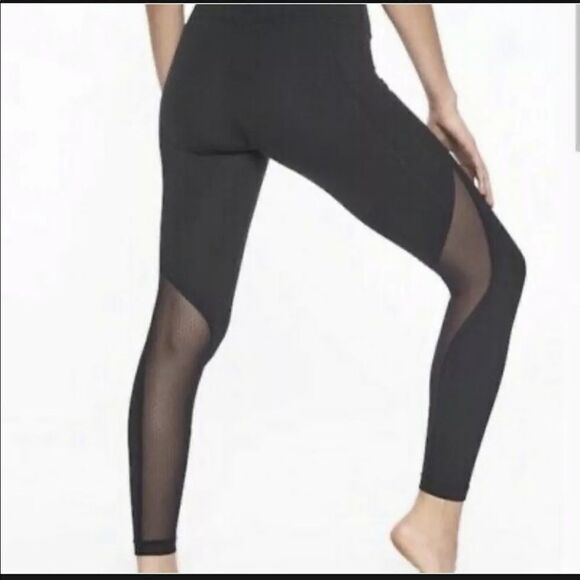 Athleta Salutation Pocket Tight Legging XXS Side Pockets Mesh Mauve - Picture 16 of 16